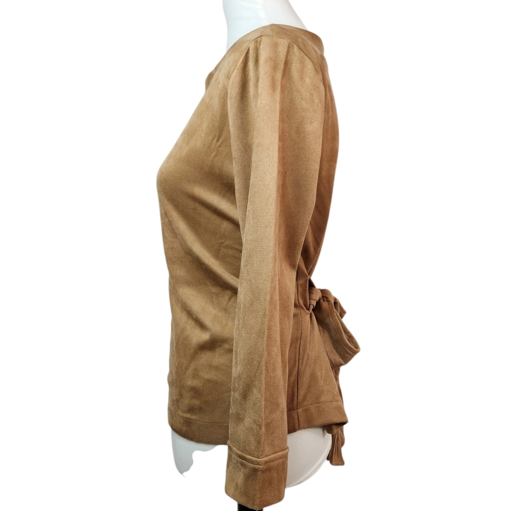 Banana Republic Faux Suede Tie-Back Top – Medium - Picture 2 of 8